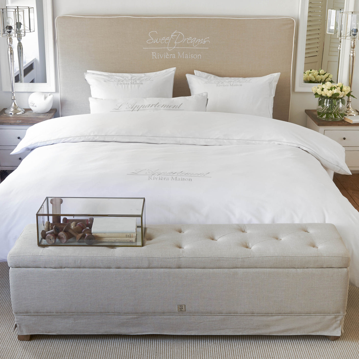 The Club benk 160x40 cm Riviera Maison Benk