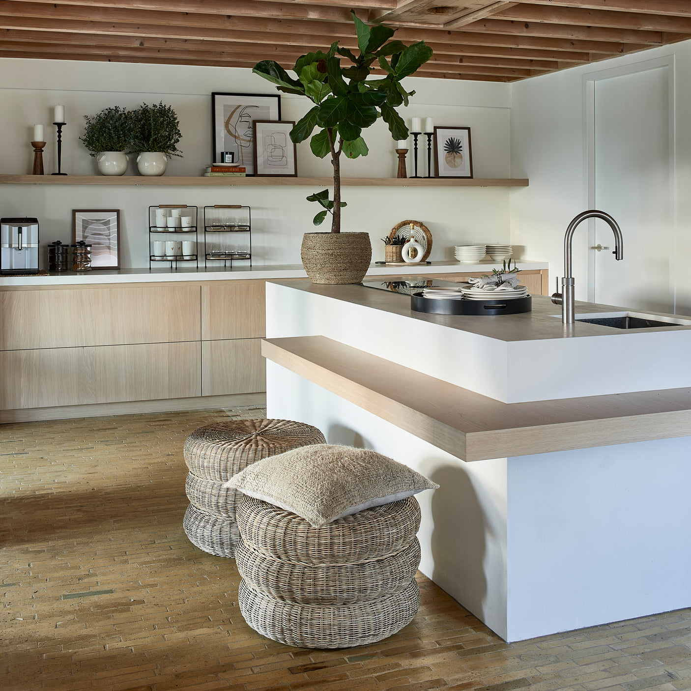 Rustic Rattan Macaron pall Riviera Maison Pall