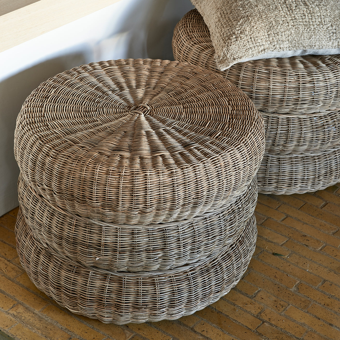 Rustic Rattan Macaron pall Riviera Maison Pall
