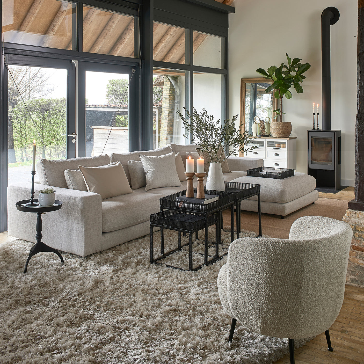 Eivissa Mirror Riviera Maison Speil