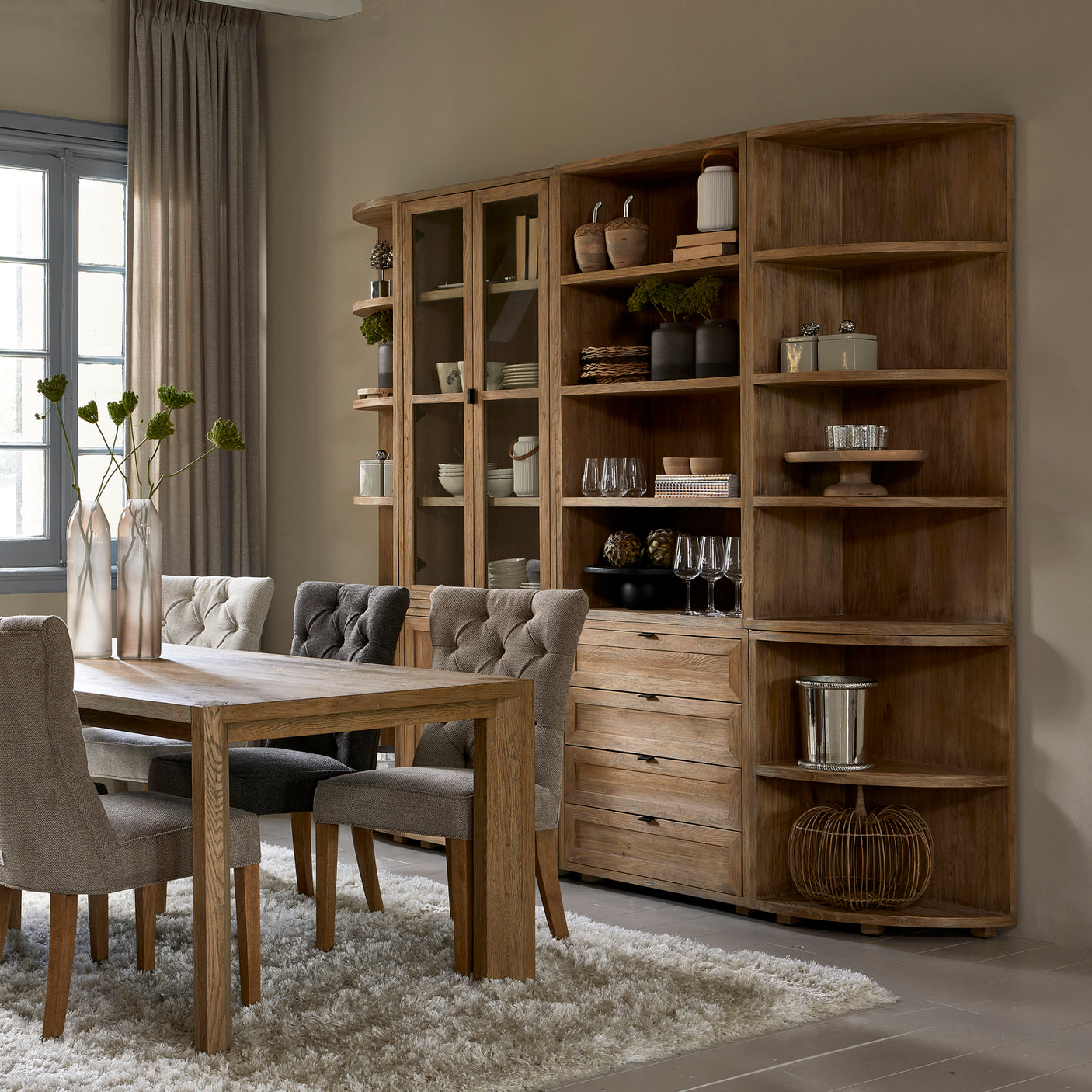 Del Rey hjørne bokhylle Riviera Maison Hylle