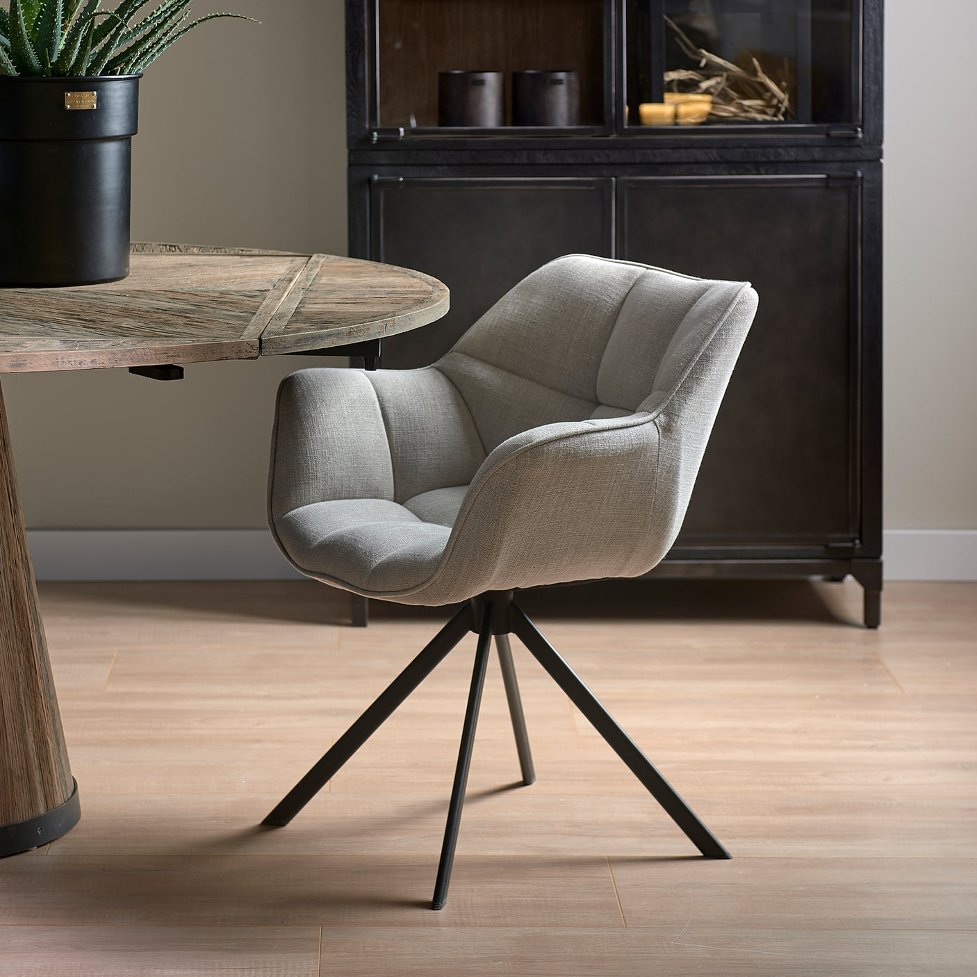 Carnaby Dining Armchair Turning Leg Riviera Maison Spisestol