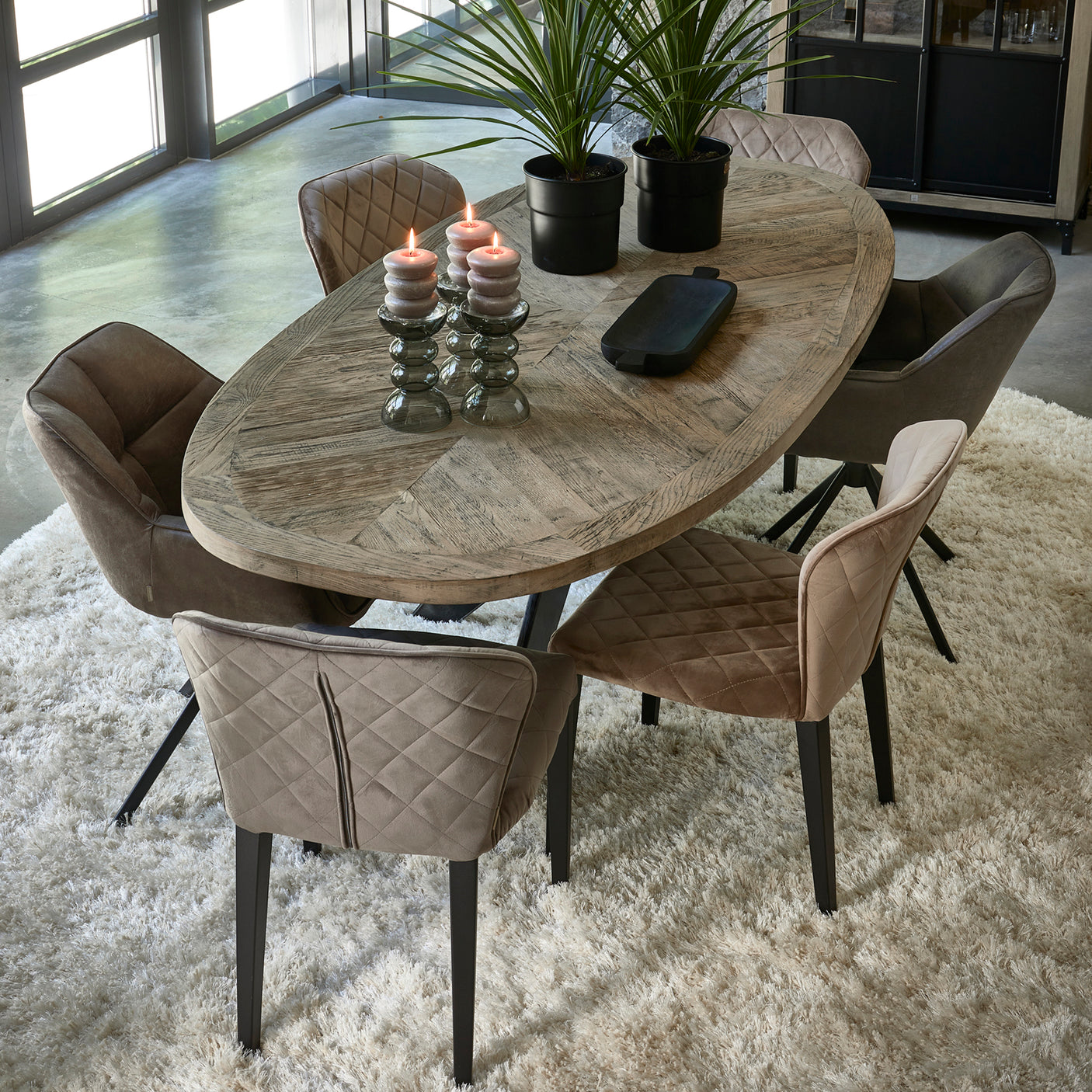 Carnaby Dining Armchair Turning Leg Riviera Maison Spisestol