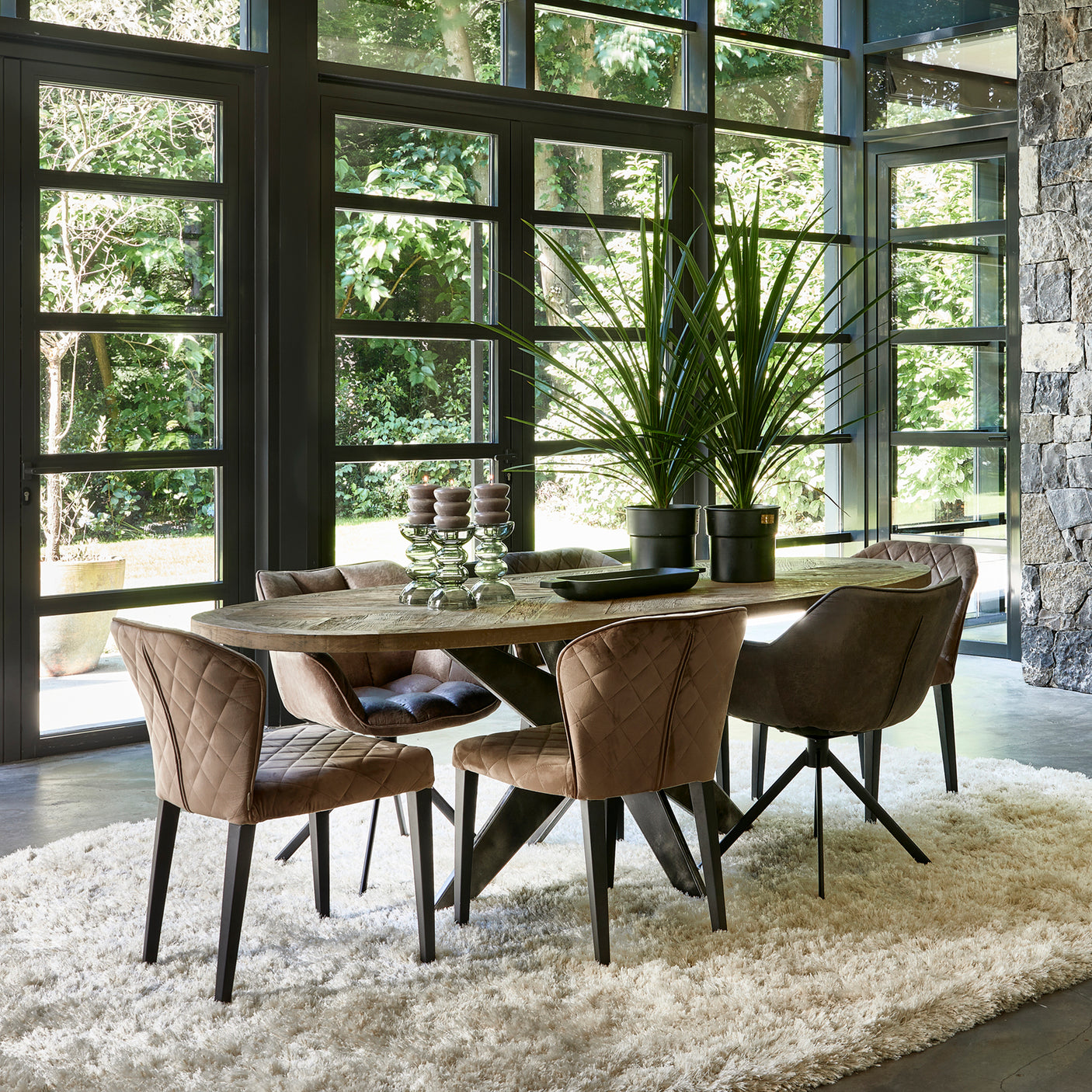 Carnaby Dining Armchair Turning Leg Riviera Maison Spisestol