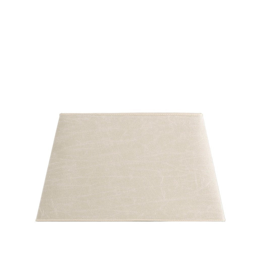 SHADE RECTANGULAR Leather Cream Artwood Lampeskjerm