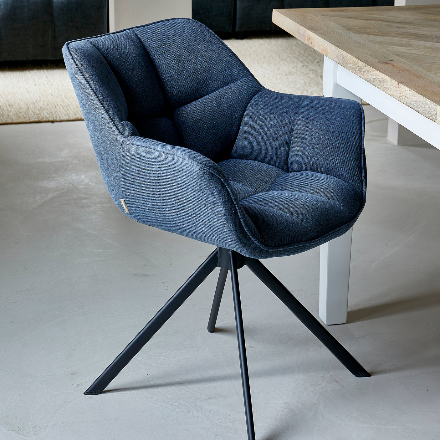 Carnaby Dining Armchair Turning Leg Riviera Maison Spisestol