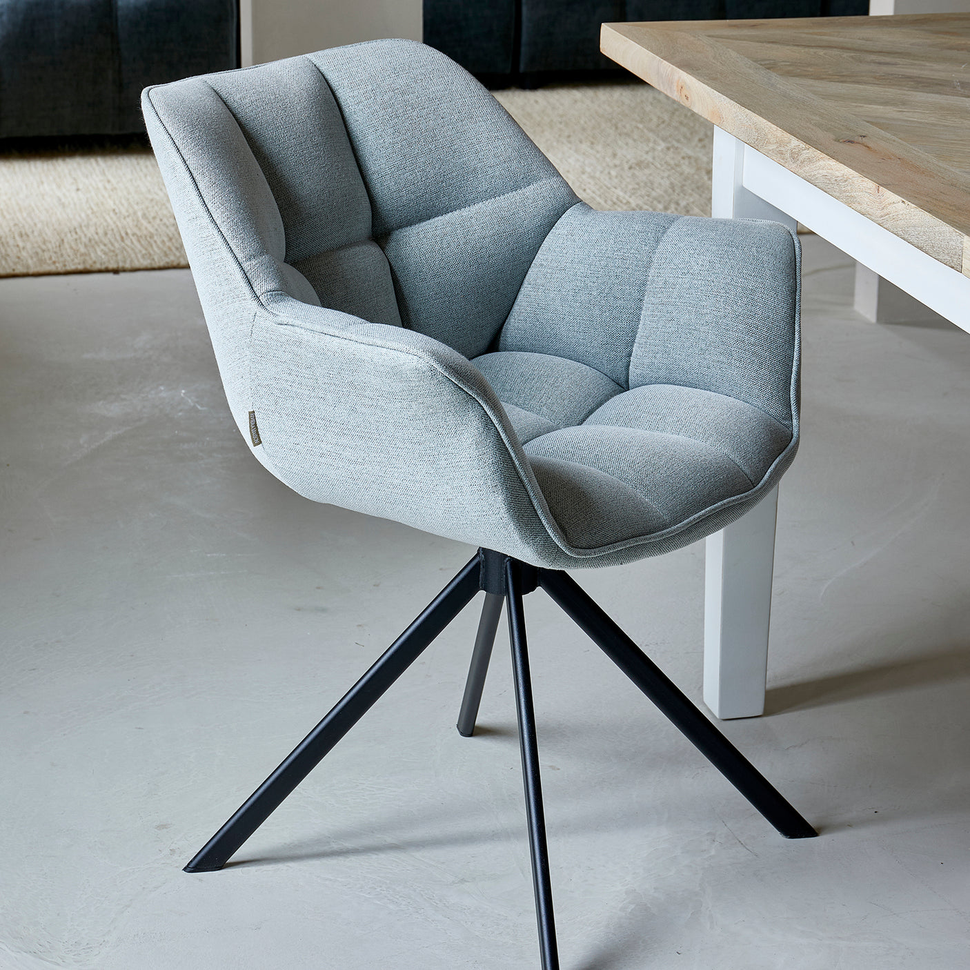 Carnaby Dining Armchair Turning Leg Riviera Maison Spisestol