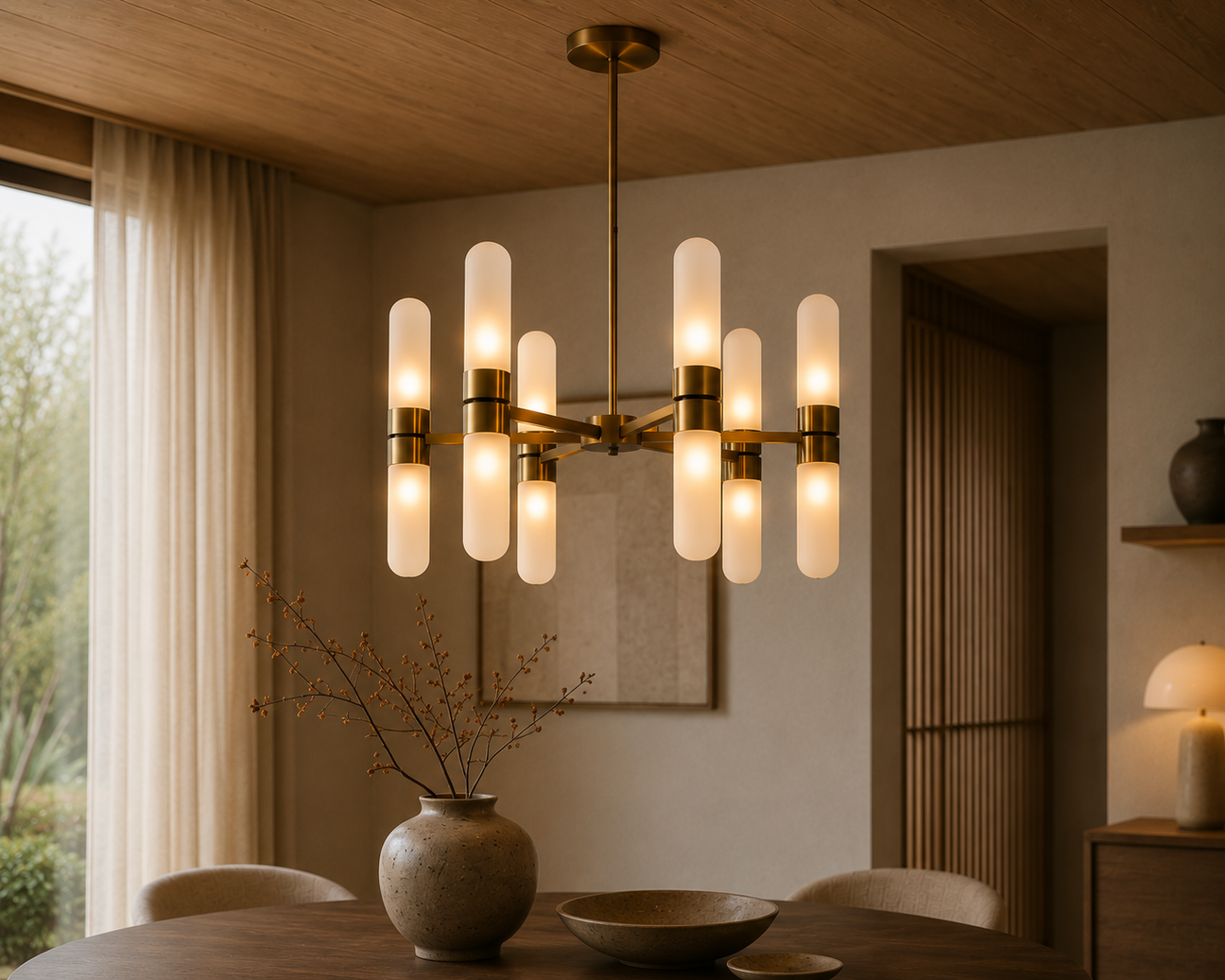Lysekrone Tricon Bronze Ø87 Richmond Interiors Taklampe