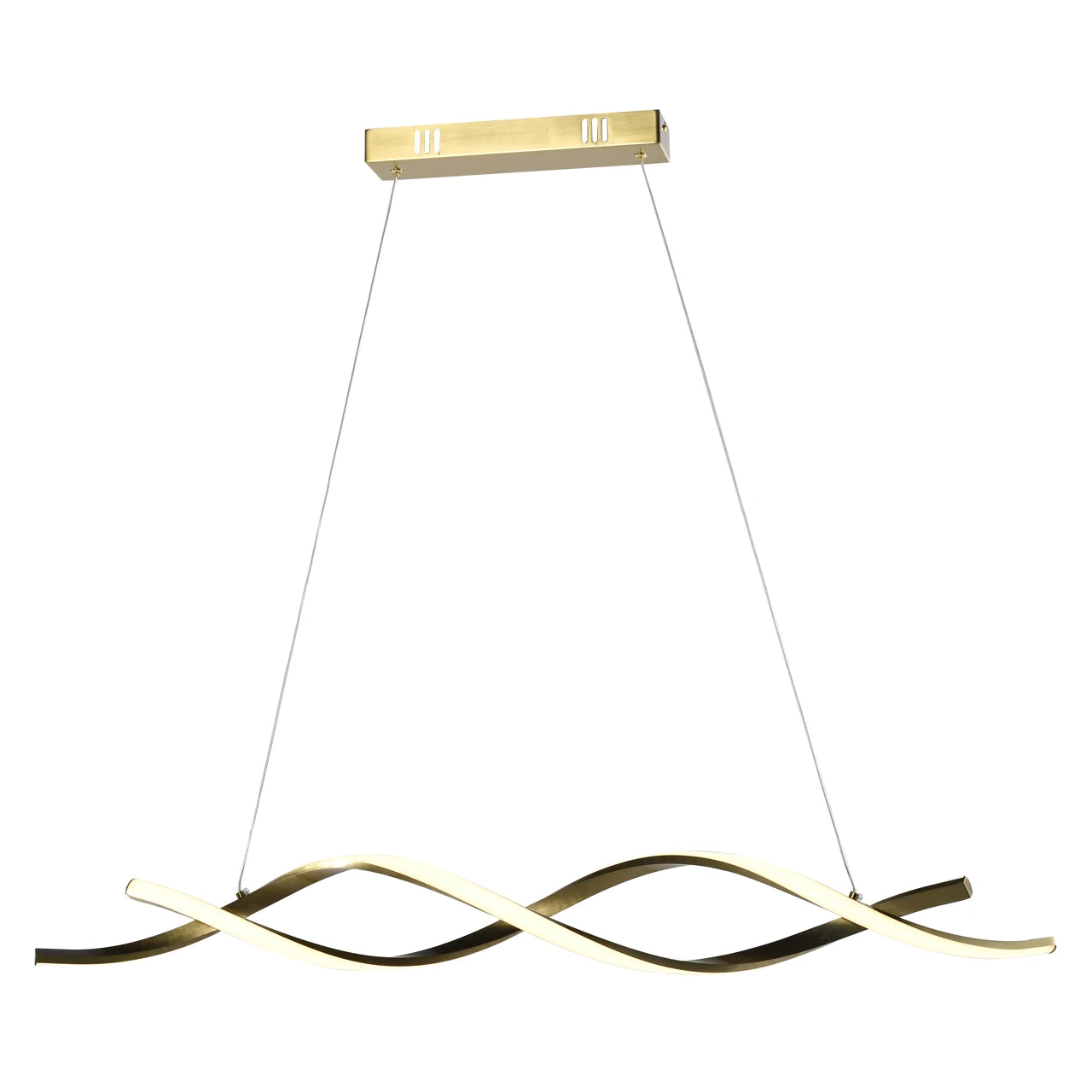 Lysekrone Lorine børstet gull Richmond Interiors Taklampe