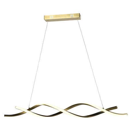 Lysekrone Lorine børstet gull Richmond Interiors Taklampe