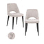 Spisestol Tabitha natur fancy flammehemmende sett med 2 Richmond Interiors Spisestol