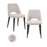 Spisestol Tabitha natur fancy flammehemmende sett med 2 Richmond Interiors Spisestol