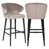 Barstol Indigo khaki-fløyel Richmond Interiors Barstol