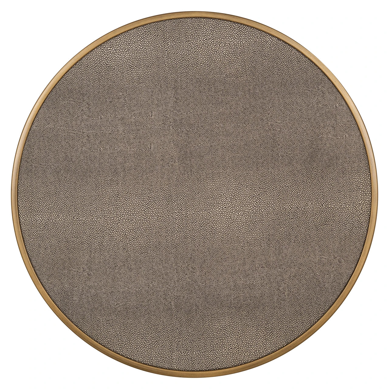 End table Bloomville messing shagreen inkl. glass sett med 2 Richmond Interiors Sidebord