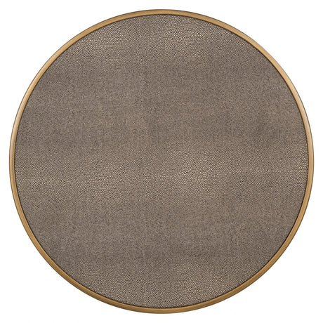 End table Bloomville messing shagreen inkl. glass sett med 2 Richmond Interiors Sidebord