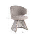 Ute spise stol Nuba greige alpine Richmond Interiors Spisestol