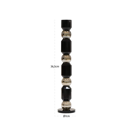 Lysestake Jessy svart stor Richmond Interiors Lysestake