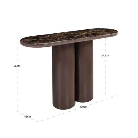 Console Almundi sjokoladebrun Richmond Interiors Konsollbord