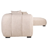 Sofa Novaro krem tweed lounge høyre brannhemmende Richmond Interiors Sofa