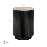 Sidebord Hampton mørk brun 45Ø Richmond Interiors Sidebord
