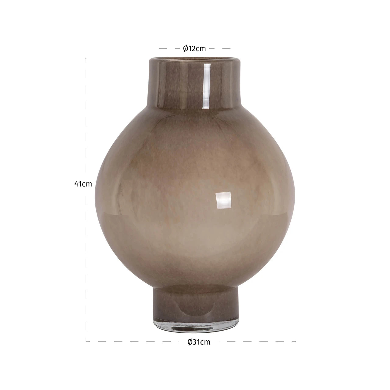 Vase Celina taupe stor Richmond Interiors Vase