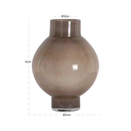 Vase Celina taupe stor Richmond Interiors Vase
