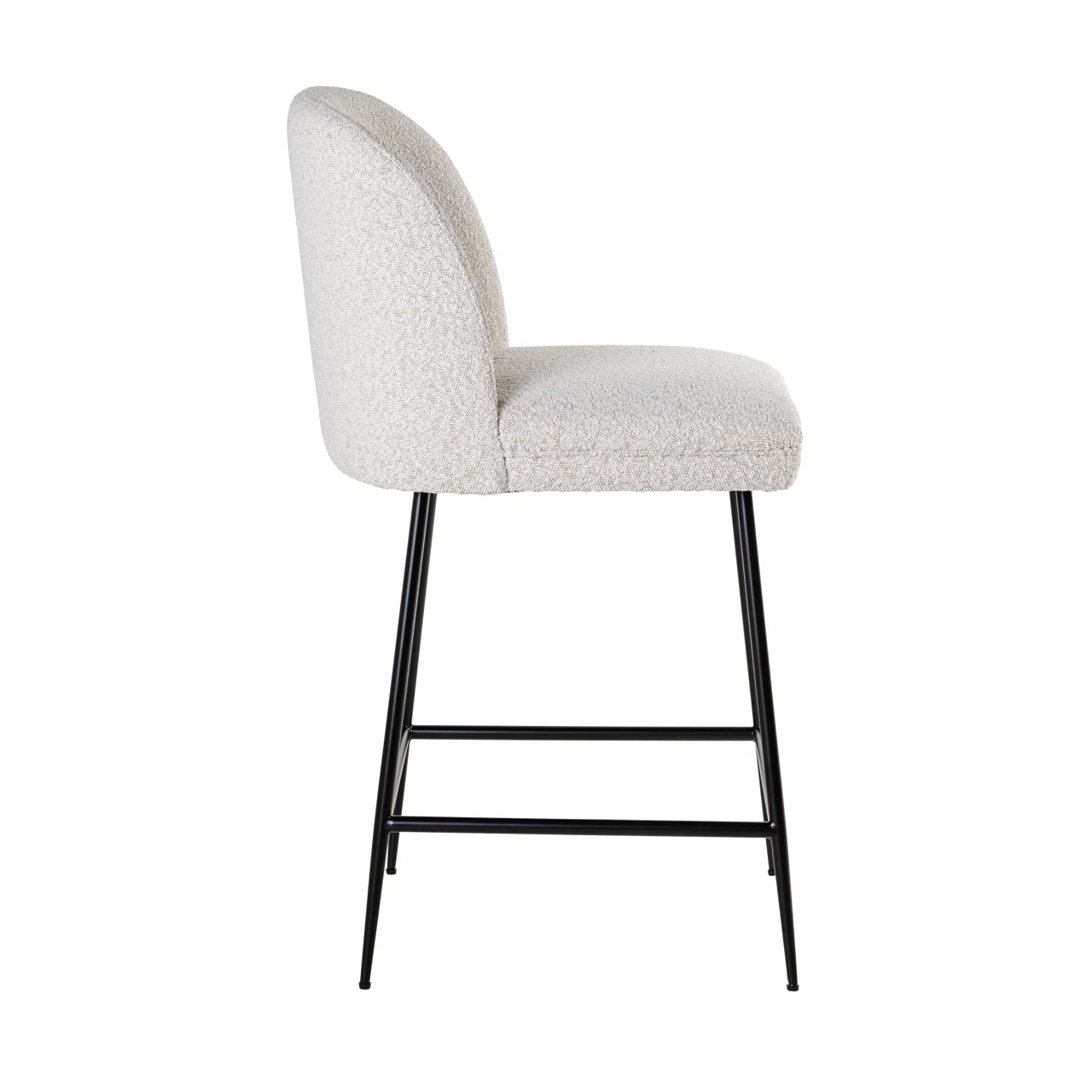 Counterkrakk Pullitzer hvit bouclé Richmond Interiors Barstol