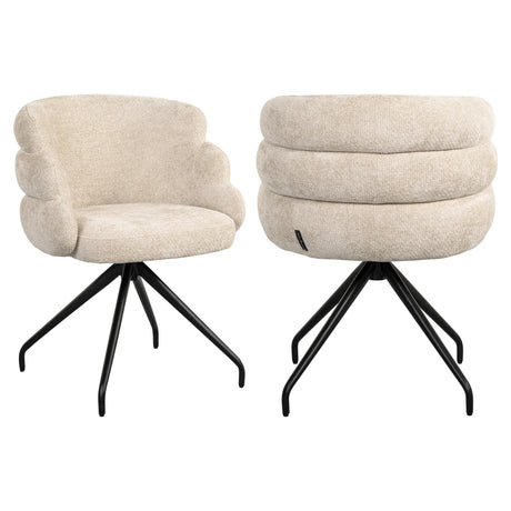 Spisestol Kayla cream unicorn svingbar Richmond Interiors Spisestol
