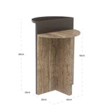 Endebord Russo askebrun Richmond Interiors Sidebord