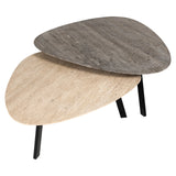 Salongbord Spencer beige Sett med 2 Richmond Interiors Sofabord