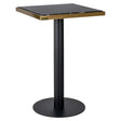Bistrobord Zenza svart/gull 50x50 Richmond Interiors Bordlampe