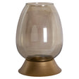 Hurricane light Aubine gull liten Richmond Interiors Lanterne og lysglass