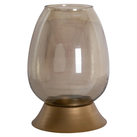 Hurricane light Aubine gull liten Richmond Interiors Lanterne og lysglass