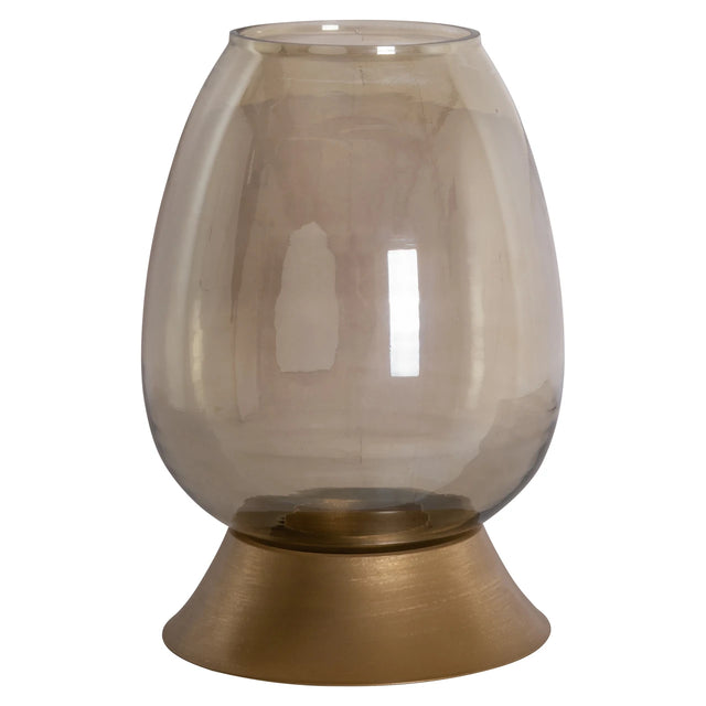 Hurricane light Aubine gull liten Richmond Interiors Lanterne og lysglass