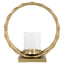 Stormlykt Merlyn gull stor Richmond Interiors Lanterne og lysglass