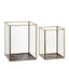 LAUSANNE 2-pakk Artwood Lanterne og lysglass