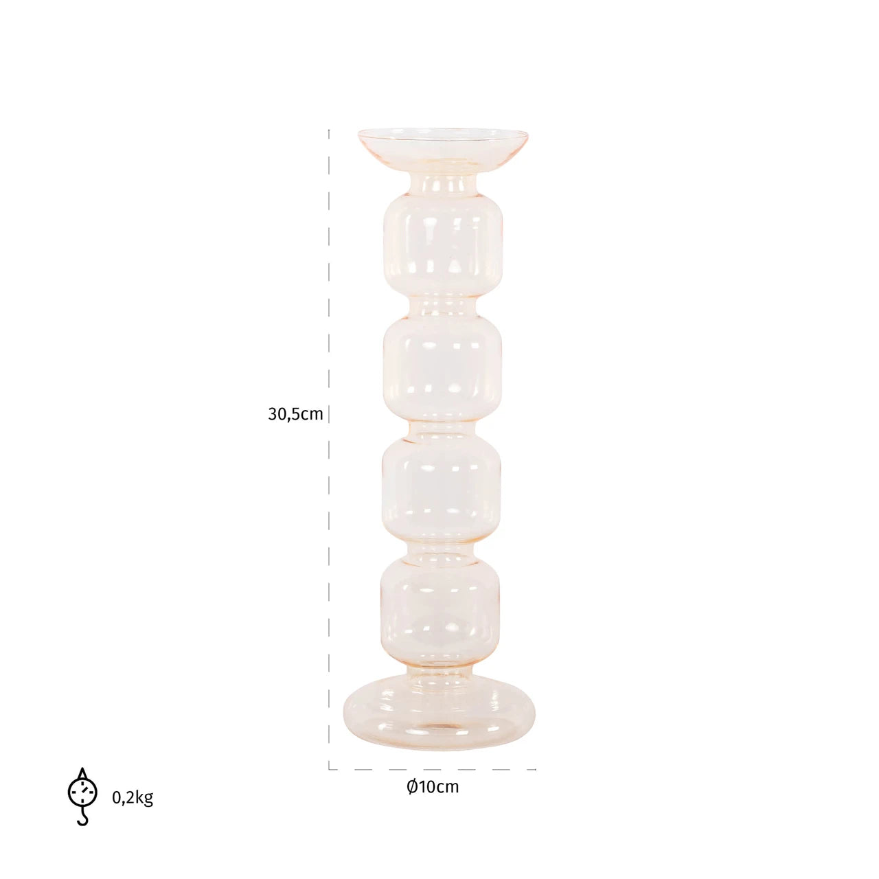 lysholder Rabia ravfarget medium Richmond Interiors Lysestake