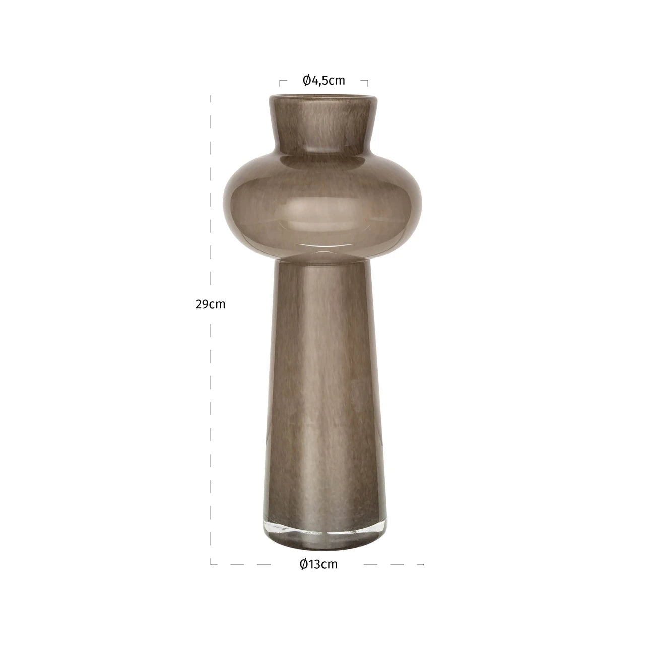 Vase Lunor taupe liten Richmond Interiors Vase
