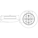 Cairo Medium IP44 Ø300 H100 mm rak 12W LED 1300lm Ifö Electric Taklampe/Vegglampe