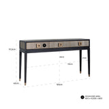 Console Bloomville brass shagreen Richmond Interiors Konsollbord