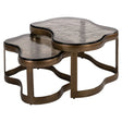 Salongbord Fairfield messing antikk Sett med 2 Richmond Interiors Sofabord