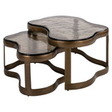 Salongbord Fairfield messing antikk Sett med 2 Richmond Interiors Sofabord