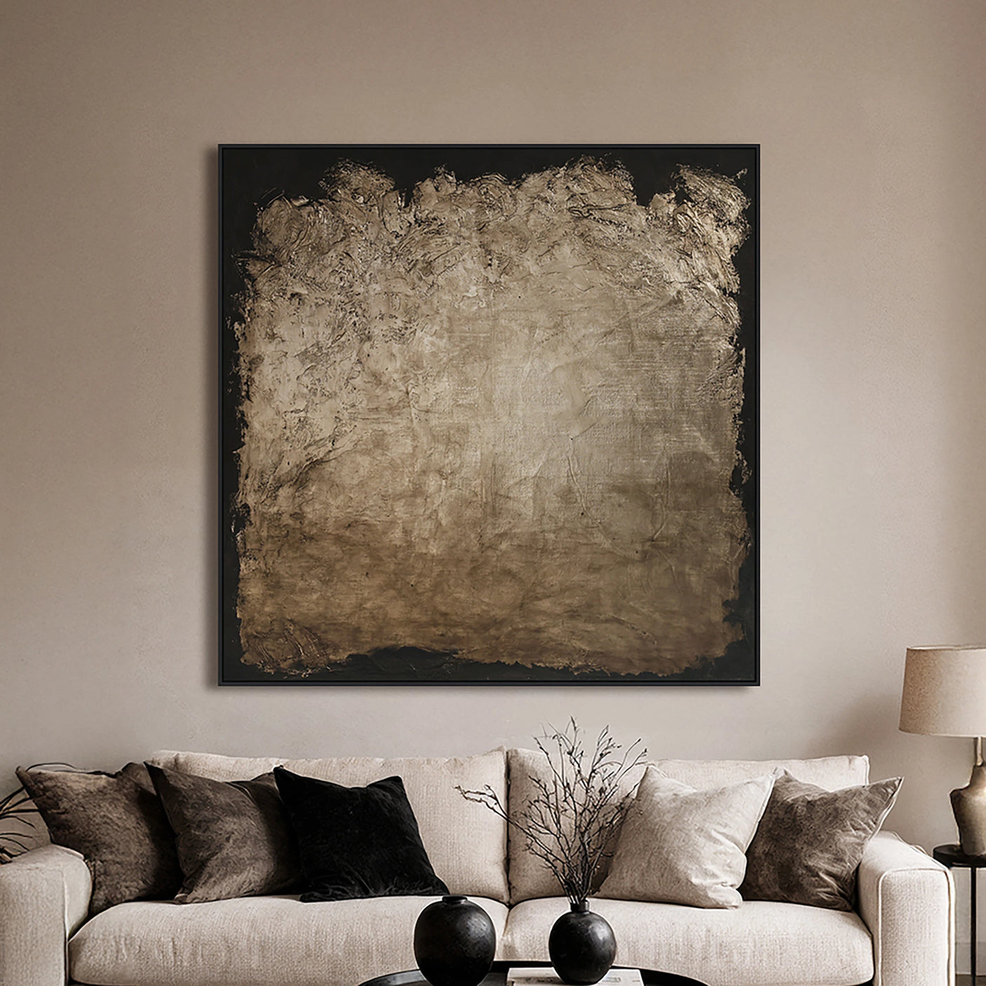 Veggkunst Rival gull Richmond Interiors Bilde