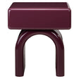 Nightstand Bennet burgunder 1-skuff Richmond Interiors Nattbord