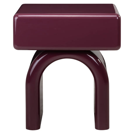 Nightstand Bennet burgunder 1-skuff Richmond Interiors Nattbord