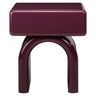 Nightstand Bennet burgunder 1-skuff Richmond Interiors Nattbord