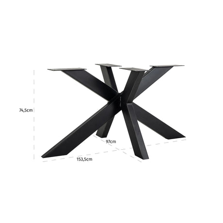Spisebord Spider svart base Richmond Interiors Spisebord