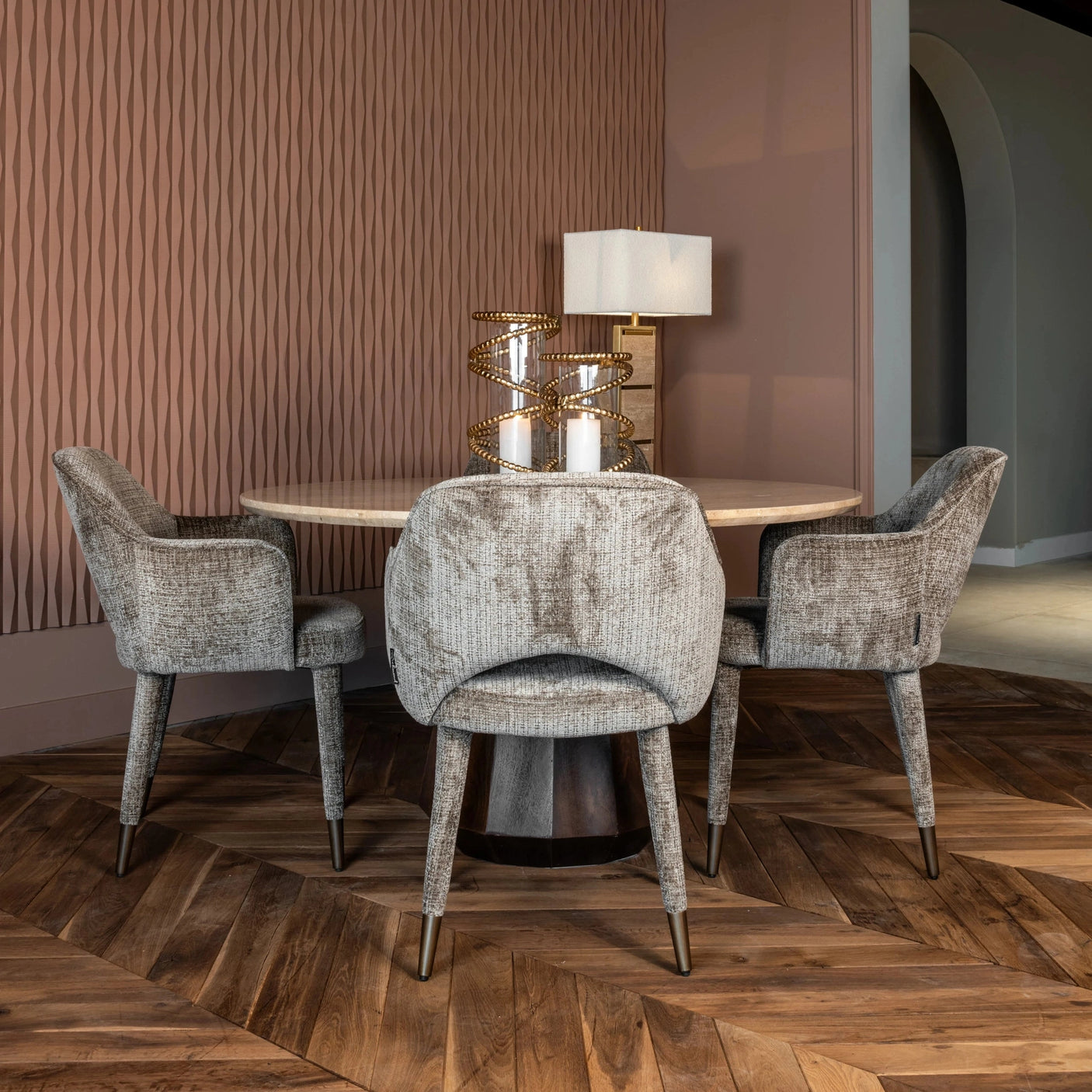 Spisestol Donnatella niagara stein flammehemmende Richmond Interiors Spisestol