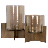 Hurricane light Resa gull liten Richmond Interiors Lanterne og lysglass