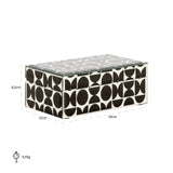 Oppbevaringsboks Vivian svart liten Richmond Interiors Oppbevaring